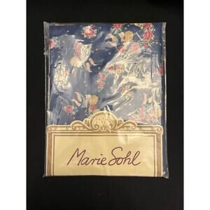 MARIE SOHL DESIGN Tablecloth Stars Angels Rose Wreath Night Sky Denmark